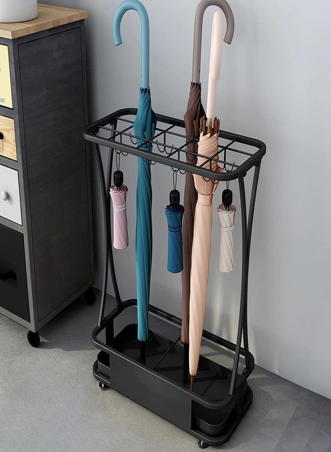 GeLive Umbrella Holder Entryway Umbrella Display Stand Rack Umbrella Container Cane Rack Walking Stick Stand Golf Club Organizer Metal Home Office Patio Decor Indoor Outdoor Stored 31 Umbrellas - Image 1